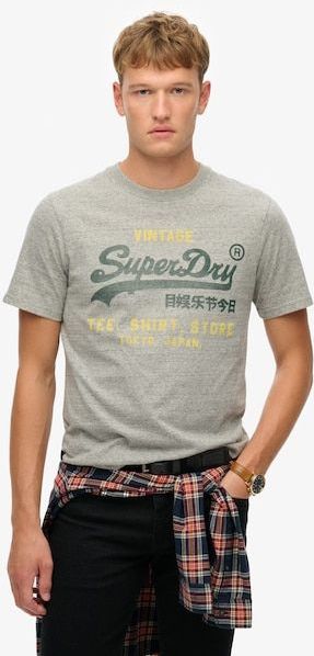 Superdry - Vl Classic Relaxed Tee Herren flint grey grit