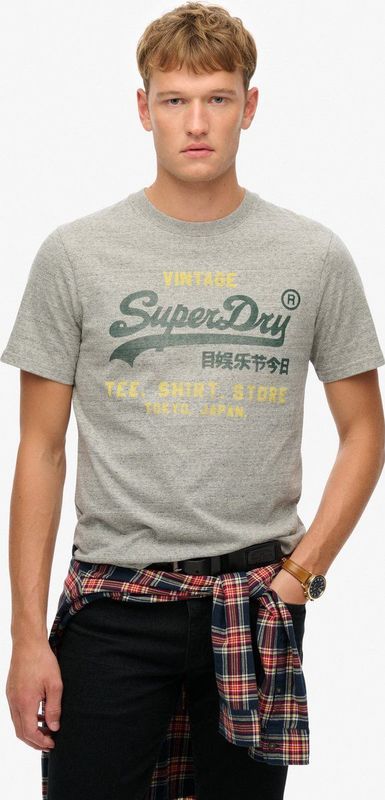 Superdry - Classic Relaxed Fit - T-shirt - Zwart - Katoen