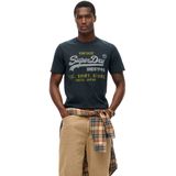 Superdry - Vl Heritage Relaxed T-shirt - Zwart - 100% Katoen