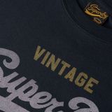 Superdry - Vl Heritage Relaxed T-shirt - Zwart - 100% Katoen