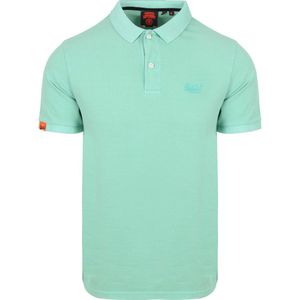 SuperDry - Vintage Destroy Polo - Heren - Blauw - Katoen