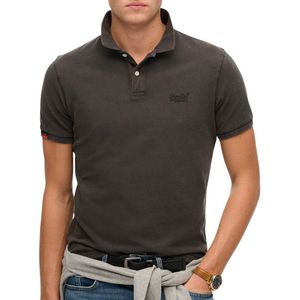 Superdry - Vint Destroy - Poloshirt - Katoen - Zwart
