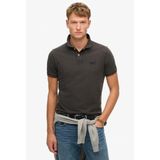 Poloshirt - Logoprint - Jersey - Normale Pasvorm - Kwartmouw