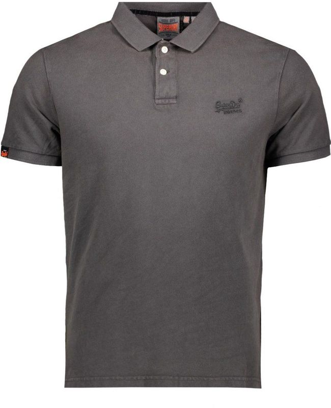 Poloshirt - Logoprint - Jersey - Normale Pasvorm - Kwartmouw