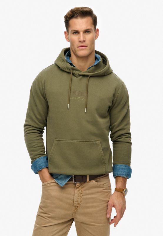 Superdry - Utility Sport Hoodie - Zwart - Katoen - Casual Comfort