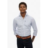 Superdry - Essentials Oxford Overhemd - Blauw - Biologisch Katoen
