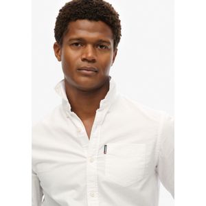 Superdry - Essentials Oxford - Overhemd - Blauw - Oxford Stof