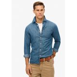 Overhemd - Blauw - Katoen - Lange Mouwen - Casual