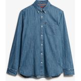 Overhemd - Blauw - Katoen - Lange Mouwen - Casual