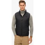 Superdry - Fuji Lite Vest - Gilet - Zwart - Synthetisch
