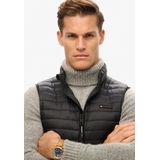 Superdry - Fuji Lite Vest - Gilet - Zwart - Synthetisch