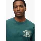 Superdry - Athletic Ess T-shirt - Lange Mouwen - Zwart - Katoen