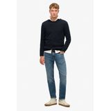 Superdry - Cotton Classics Knit Crew - Pullover - Grijs - 100% Katoen