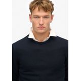 Superdry - Cotton Classics Knit Crew - Pullover - Grijs - 100% Katoen