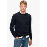 Superdry - Cotton Classics Knit Crew - Pullover - Grijs - 100% Katoen