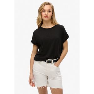 Superdry - Studios Loose T-Shirt - Katoen-Lyocell - Zwart