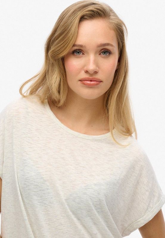 Superdry - Studios Loose T-shirt - Katoen/Lyocell - Relaxte Pasvorm - Korte Mouwen