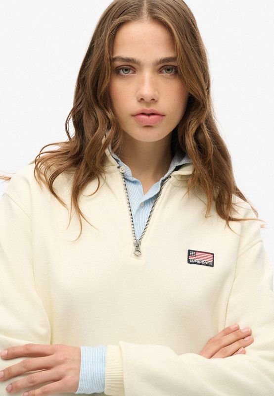 Superdry - Athletic Essentials - Sweatshirt - Zwart - Katoen