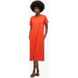 Superdry W8011868a Midi-jurk - Korte Mouwen - Zwart - Katoen