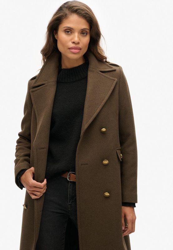 Superdry - Double Breasted - Wollen Jas