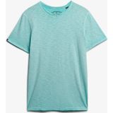 Superdry - Raw Edge Slub T-shirt - Korte Mouwen - Zwart - Katoen