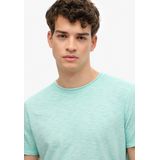 Superdry - Raw Edge Slub T-shirt - Korte Mouwen - Zwart - Katoen