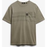 Superdry - T-shirt - Met Zak - Contrasterende Strepen