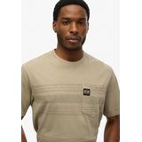Superdry - T-shirt - Met Zak - Contrasterende Strepen