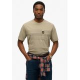 Superdry - T-shirt - Met Zak - Contrasterende Strepen