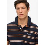 Superdry - Lightweight Stripe - Poloshirt - Blauw - Korte Mouw