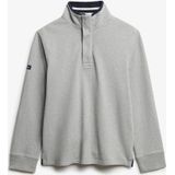 Superdry - Cotton Classics - Halve Trui - Grijs - Katoen