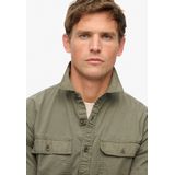 Superdry - M4010946A - Overhemd - Groen - Katoen - Korte Mouwen