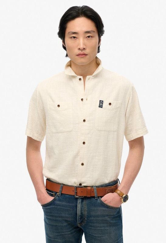 Superdry - Merchant Store - Overhemd - Gebroken Wit - Katoen