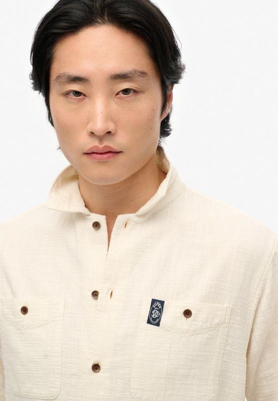 Superdry - Merchant Store - Overhemd - Gebroken Wit - Katoen