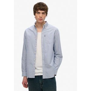 Superdry - Essentials Oxford Overhemd - Blauw - Katoen