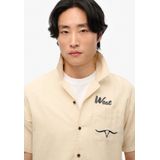 Superdry - Merchant Resort Shirt - Blauw - Katoen