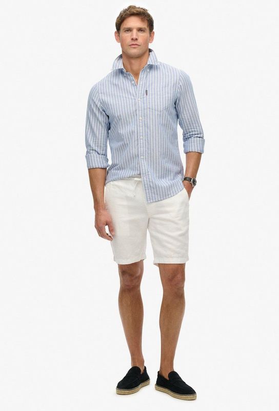 Superdry - Merchant - Korte Broek - Linnen - Heren - Kleur