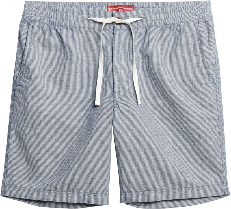 Superdry Merchant Linnen Short - Groen - Katoen