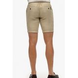 Superdry - Short - Zand - 42% Katoen, 58% Linnen, Elastische Tailleband