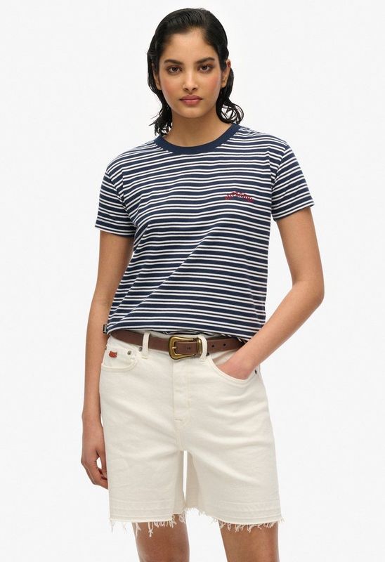 Superdry - Essential Logo Str - T-shirt - Slim Fit - Korte Mouwen