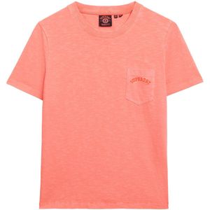 Superdry - Essential Logo Garment Dye T-Shirt - Groen - 100% Katoen