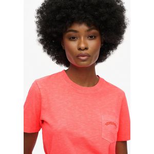 Superdry - Essential Logo Garment Dye T-Shirt - Zwart - 100% Katoen