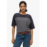 Superdry - Studios T-shirt - Korte Mouwen - Oversized - Katoen/Lyocell