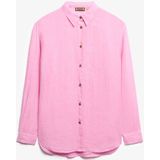 Superdry Casual Linen Boyfriend Overhemd Met Lange Mouwen