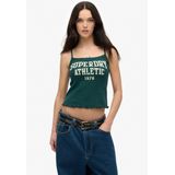 Superdry - Athletic Essentials Graphic Pointelle - Mouwloos T-shirt - Slim Fit - Spaghettibandjes