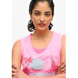 Superdry - Outdoor Stripe Scoop - Mouwloos T-shirt - Slim Fit - 100% Katoen