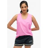 Superdry - Outdoor Stripe Scoop - Mouwloos T-shirt - Slim Fit - 100% Katoen