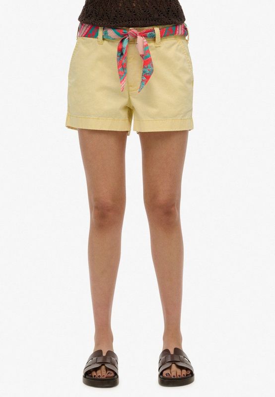 Classic Chino Shorts - Beige - Katoen - Slanke Pasvorm