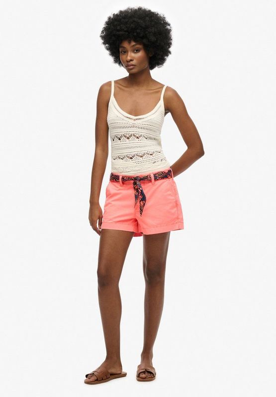 Chino Shorts - Beige - Katoen - Slim Fit