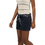 Classic Chino Shorts - Zomer - Slim Fit - Met Riem - Beige - Katoen